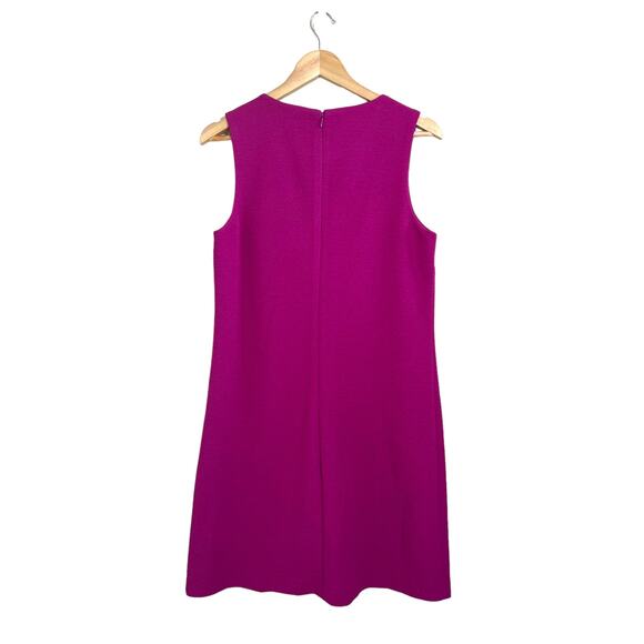 Betsey Johnson Women’s Fuchsia Red Colorblock Sleeveless Scuba Crepe Dress 8 - Picture 3 of 11